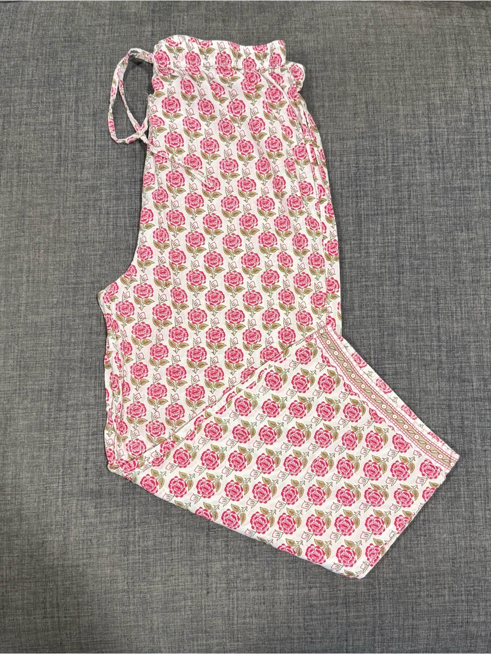 Ella Simone Cropped Wide Leg Pajama Pant